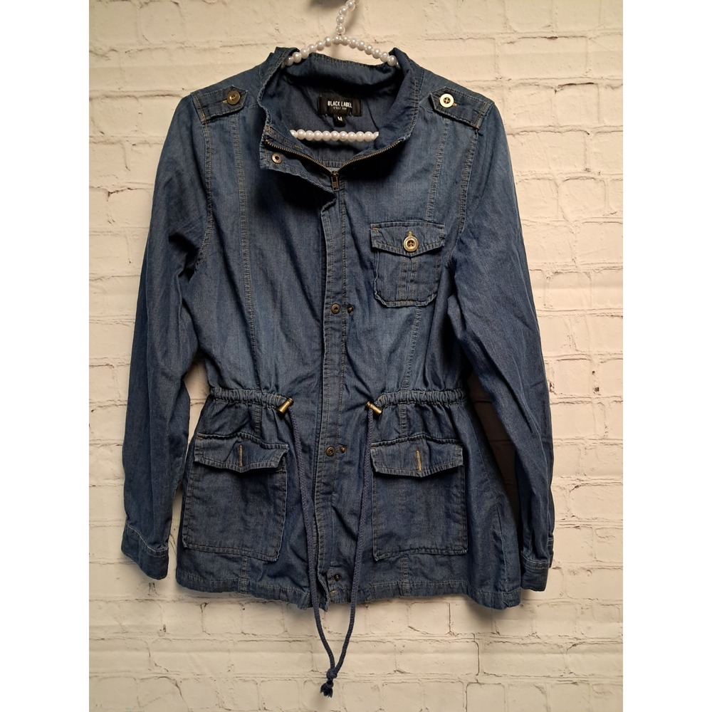 Womens Medium Black Label C'est Toi Blue Jacket